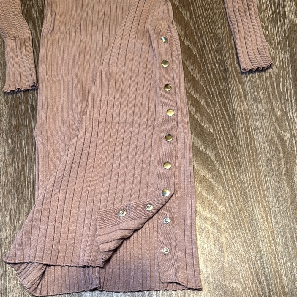 Windsor Ribbed Long Sleeve Dress - Picture 3 of 4